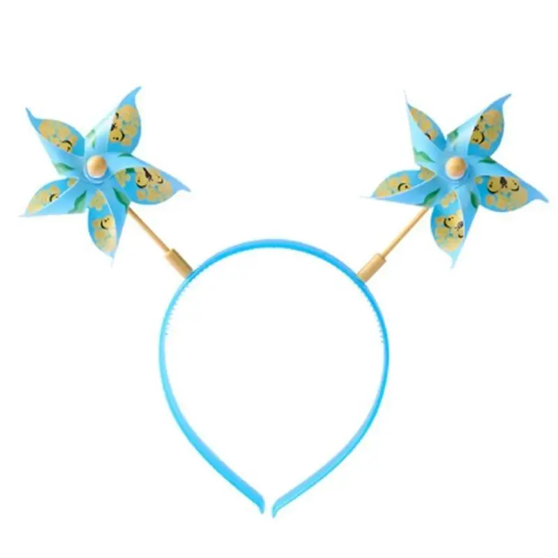 652F Handmade Windmill Headbands Soft Unique Hair Hoop Multiple Styles Headdress
