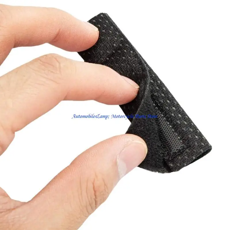 

H7BD Ventilated Helmets Sponge Inserts Foam Cushion with Secure Chin Support for Long Distance Bikers Summer Riding, 4 Pack