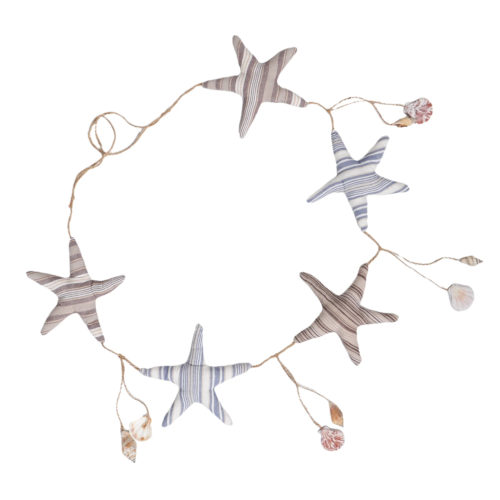 

Sea Star Nautical Garland Hanging Wall Decoration Beach Rope Seashell Coastal Ocean Nursery Decor Ocean Coastal Garland