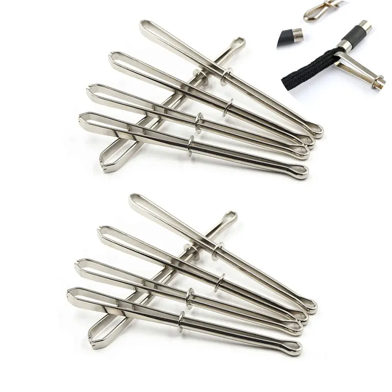 

2Pcs Drawstring Threaders Garment Clips Sewing DIY Tools Elastic Band Tape Punch Cross Stitch Practical Wear Flexible