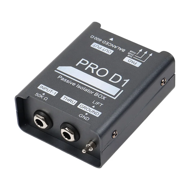 

ABVH-2-Way Audio Isolator Passive Isolator BOX Common Ground Filter Isolator Current Sound Noise Mixer