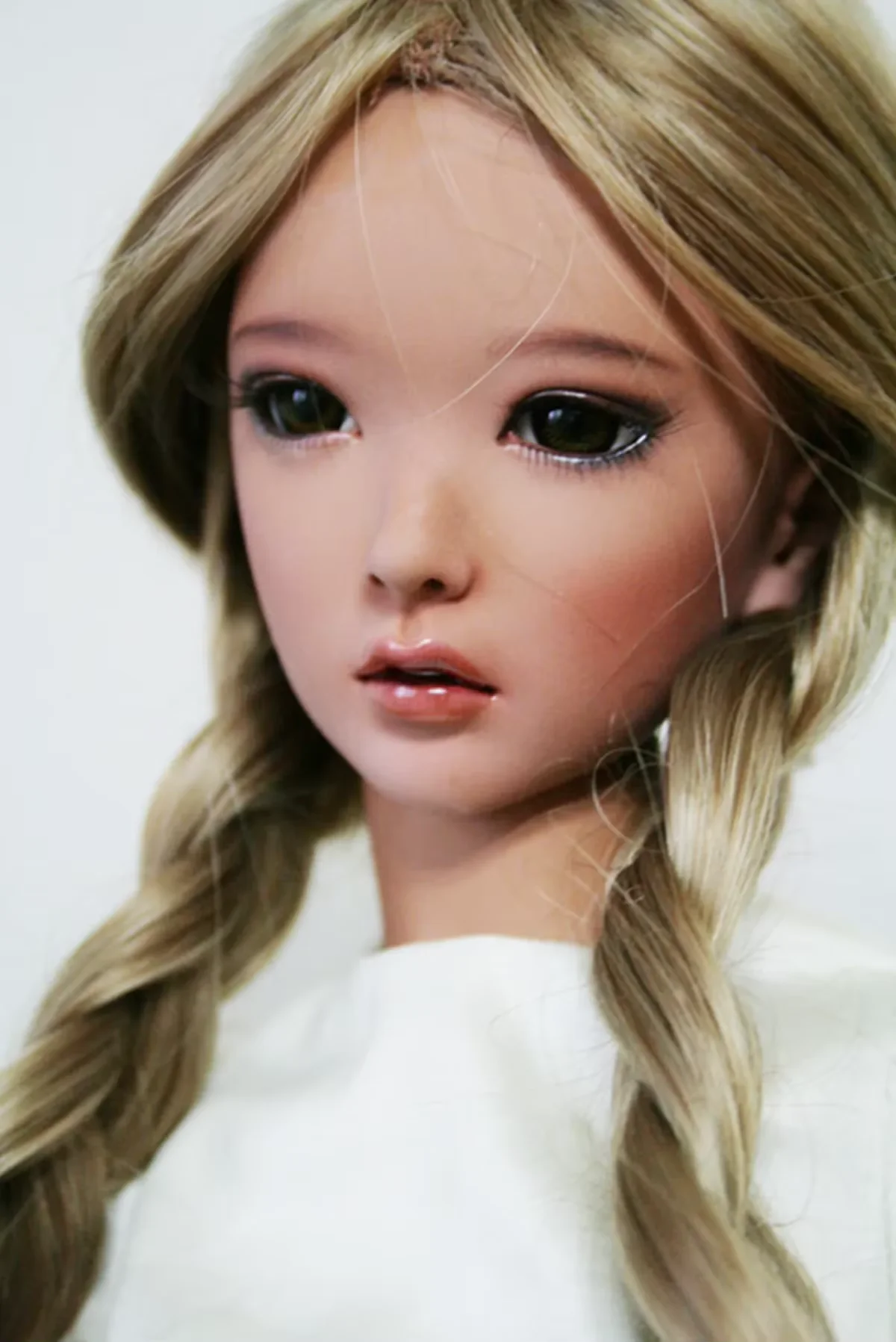 

Новый bjd sd 1/3 Girl 60см Advanced Resin Slim Body Два пары ушей и глаз! Шарнирная кукла вена Тан женская смола poupée blythe