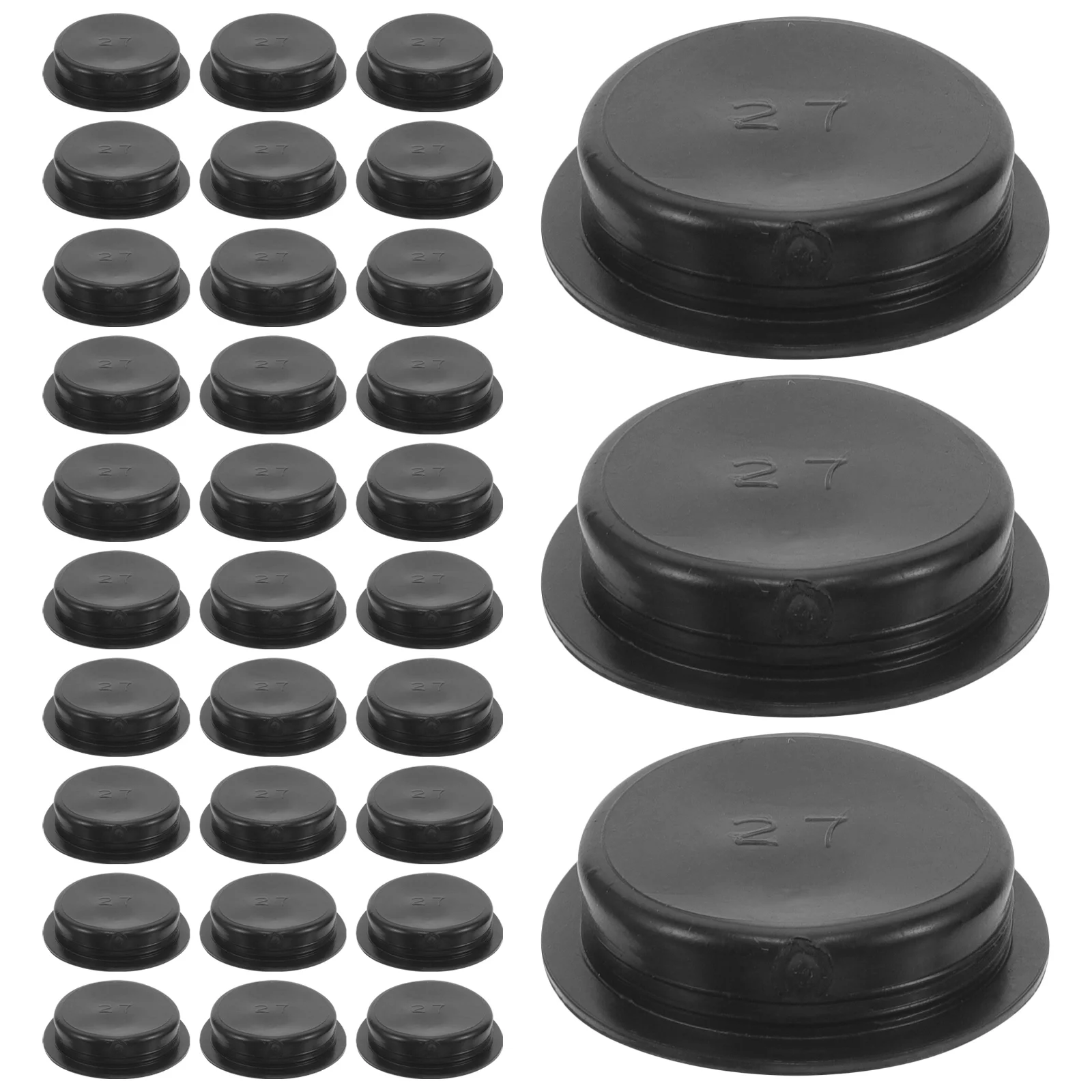 50 Pcs Piggy Bank Saving Pot Stopper Rubber Plugs for Round Coin Bottom Cover