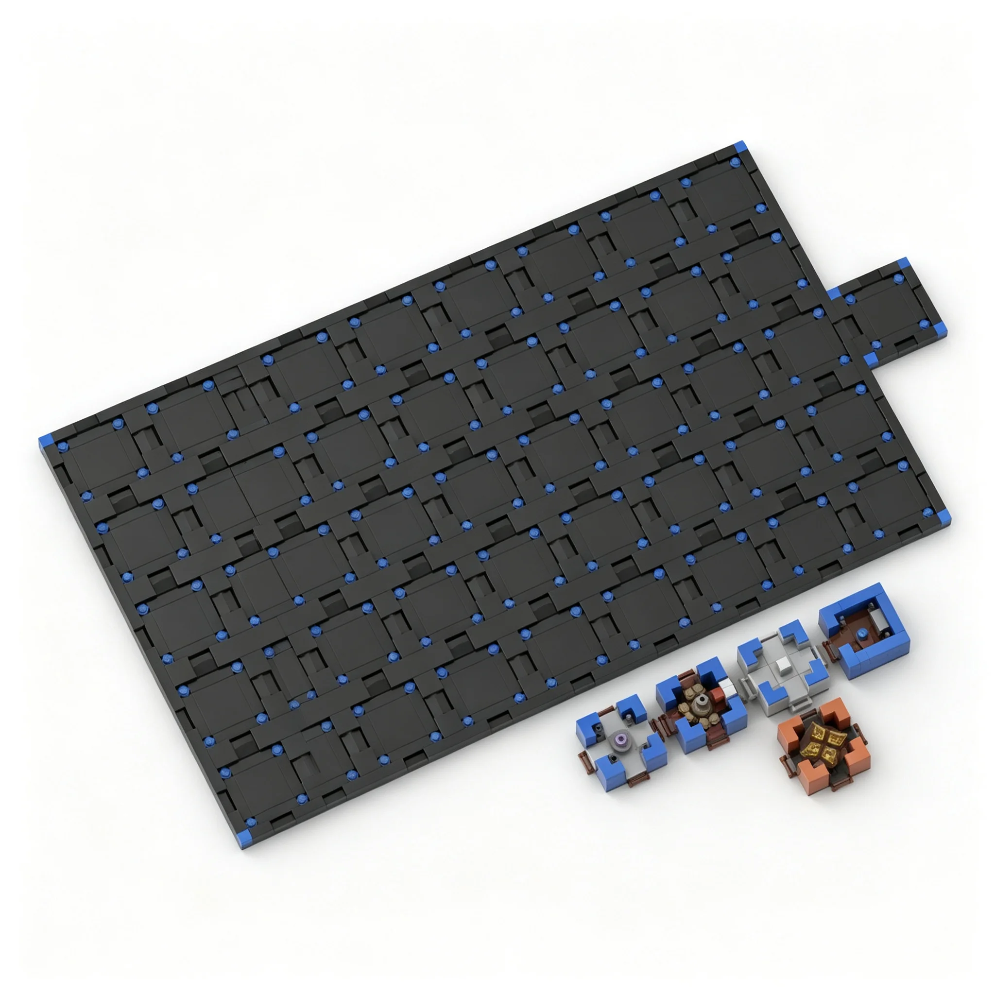 1162pcs MOC Mt. Holly Blueprints Base Essentials - Blue Prince Creator Model Building Blocks Christmas Gift Toy Idea Collection