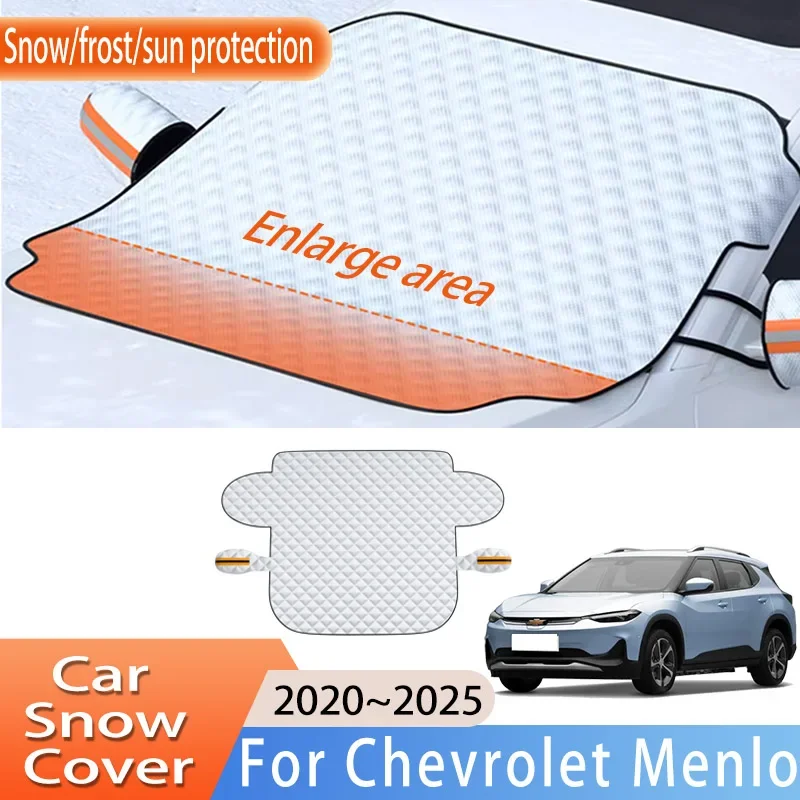 Car Accessorie For Chevrolet Menlo 2020~2025 2021 2022 Front Windscreen Snow Cover Ice Frost Sun Protector Waterproof Auto Parts