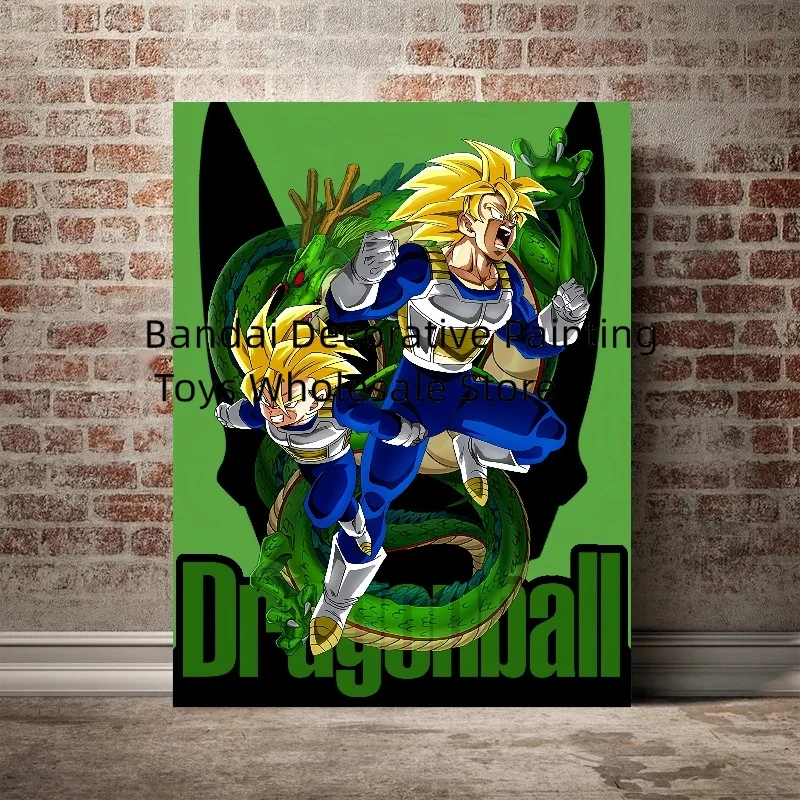 Classic Anime Dragon Ball Goku Vegeta Canvas Picture Newspaper Paintings Poster HD Prints Wall Art Modular Living Room Cuadros