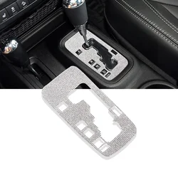 Bling Crystal Car Gear Shift Box Trim Sticker Panel Cover for Jeep Wrangler JK JKU 2012-2018 Car Accessories Interior for women