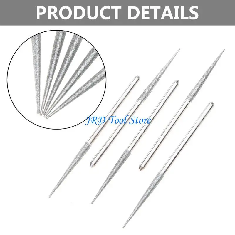 A2UD Diamond Grinding for Head Bur Needle Engraving Carving Polishing Glass Jade Ston