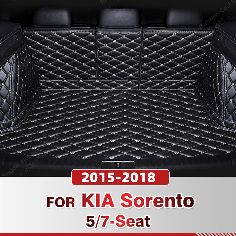 

Auto Full Coverage Trunk Mat For Kia Sorento 5/7-Seat 2015-2018 17 16 Car Boot Cover Pad Cargo Interior Protector Accessories