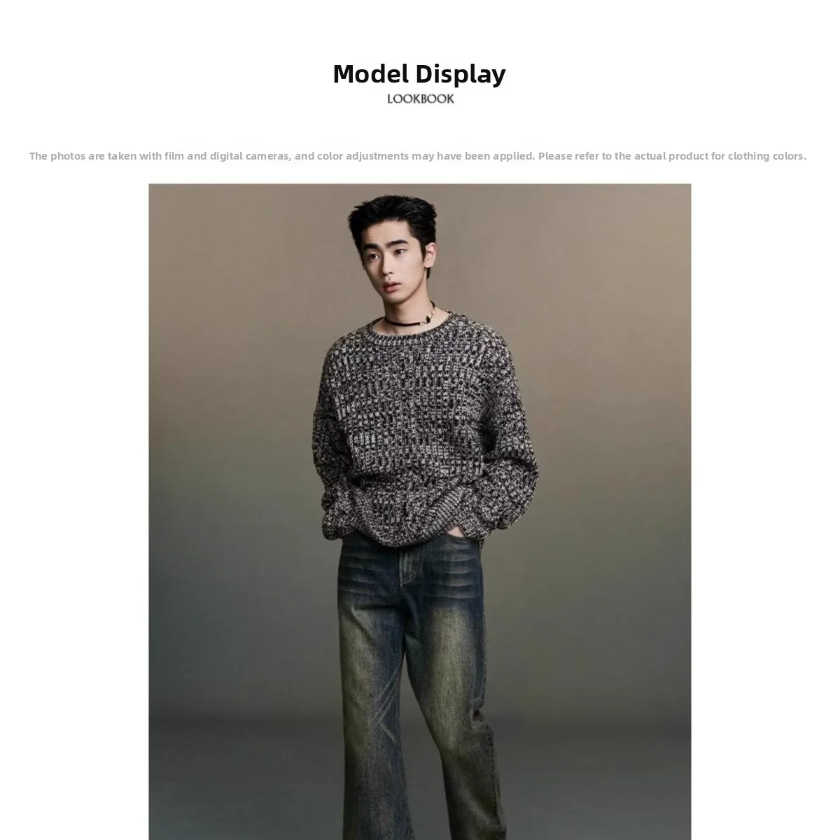 

Мужской трикотаж Slim Fit round Ne, брендовый Sli, осенне-зимний базовый топ 2024, новинка Sle, мужской топ Ele Body ape