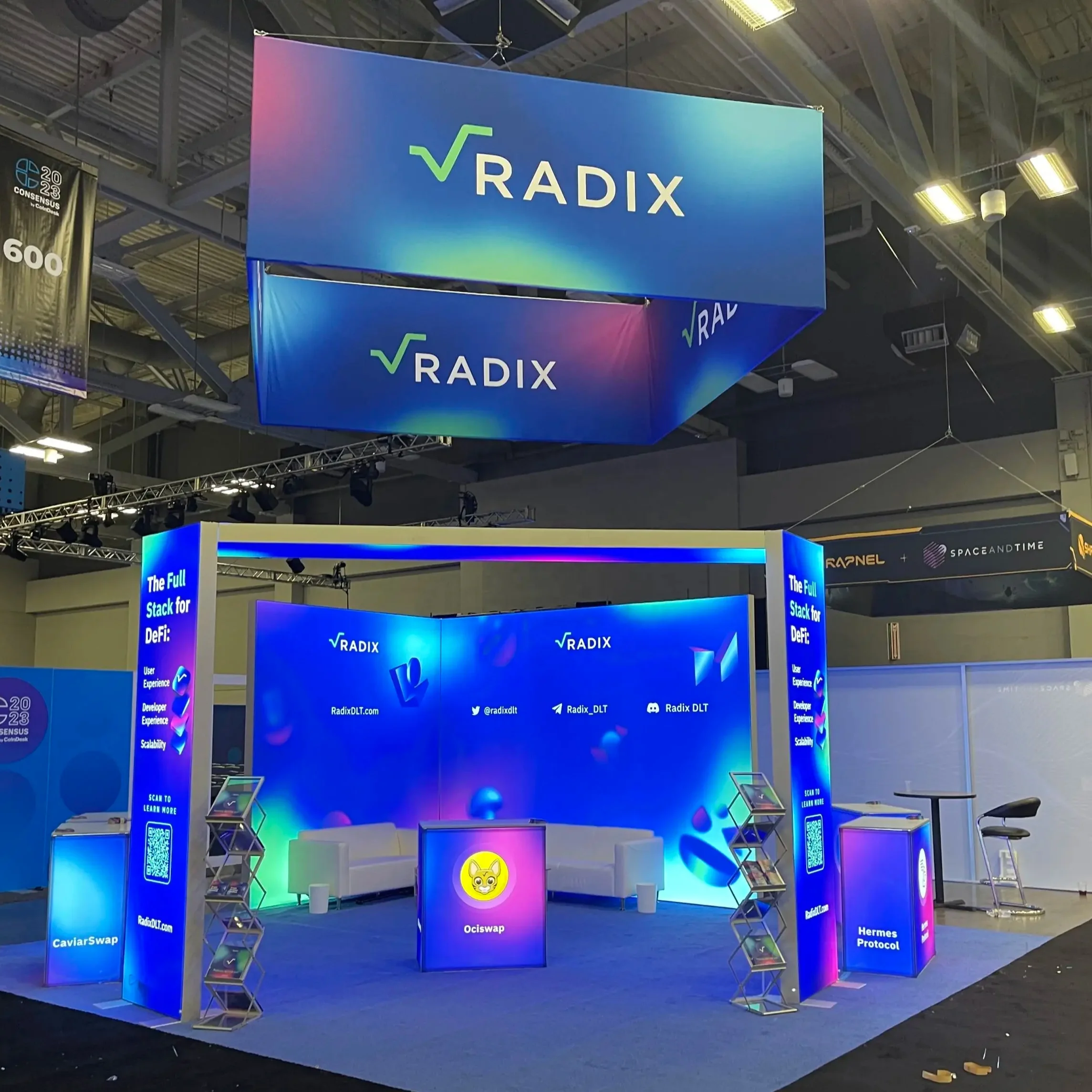 Modulares Trade Show-Ausstellungs-Rahmenloses Standdesign mit LED-Lichtbox mit Hintergrundbeleuchtung in AHR Expo