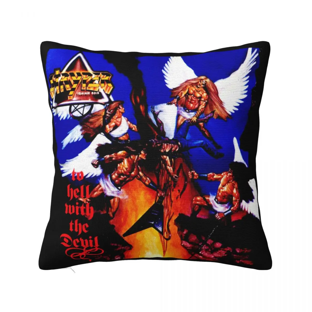 Stryper To Hell With The Devil Pillowcases Pillowcase 40X40 Anime Body Pillow Case Pillow Case Pillow Cover