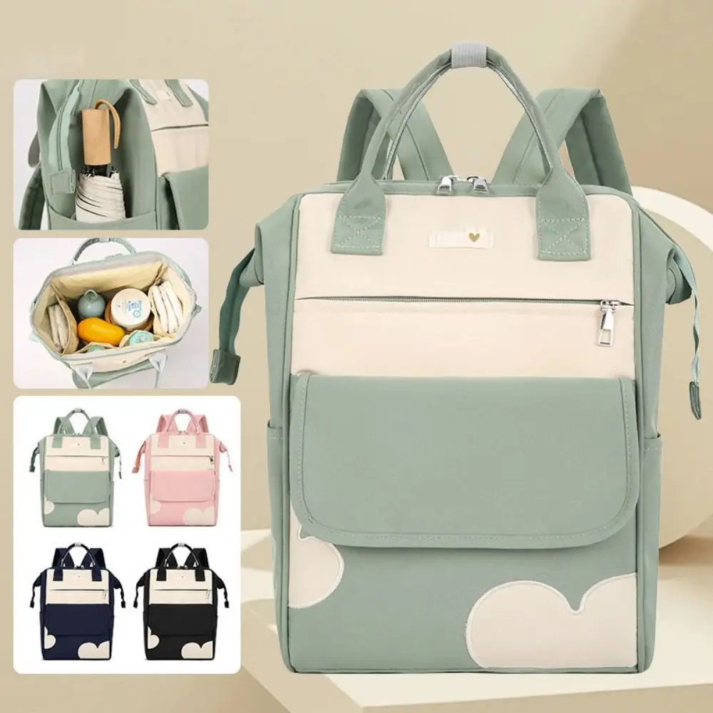 

Large Capacity Women's Backpack Lightweight Multi Pocket Baby Diaper Bag Wear-Resistant Waterproof Students School Bags
