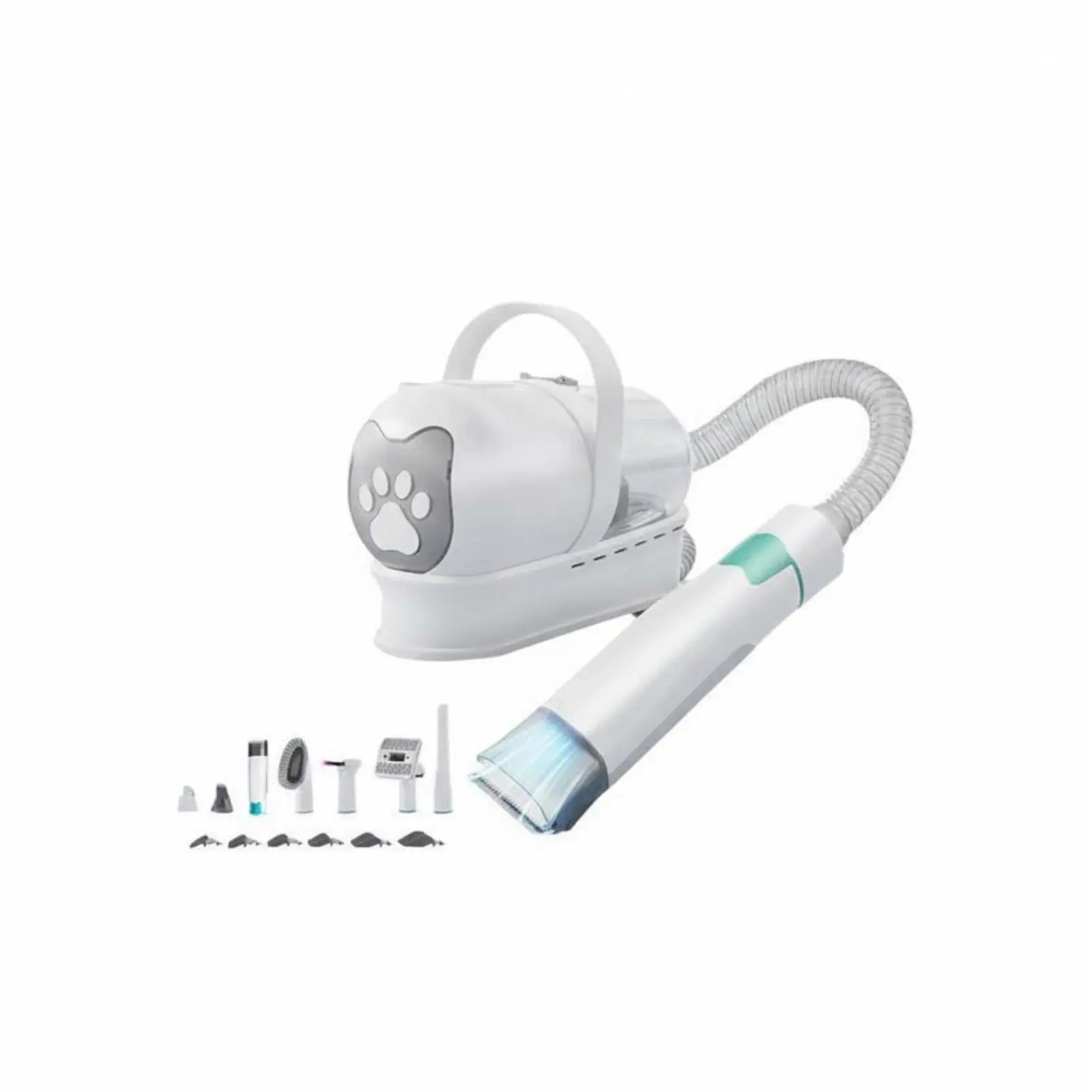 7-in-1 Pet Grooming Kit Multifunctional Electric Pet Trimmer Vacuum Suction Function Dog Grooming Vacuum Kit for Dogs, Cats
