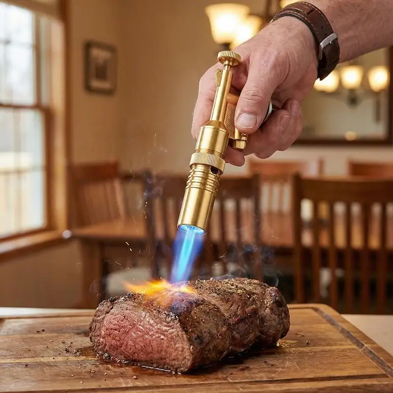 Professional Metal Welding Gas Torch Flame Butane Portable Outdoor BBQ Spray Nozzle Flamethrower Welding Equipment Kitchen