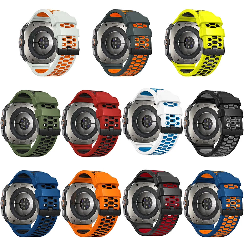 Para samsung galaxy watch ultra 2025 pulseira caber galaxy watch ultra 2024 tom duplo cores pulseira de relógio substituição