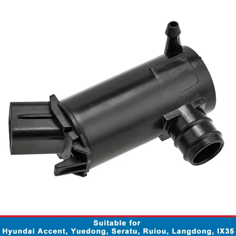 985101C000 Windshield Washer Pump for Hyundai Accent Elantra Kia Rio Direct Fit Replacement Leak-Proof Design Auto Parts
