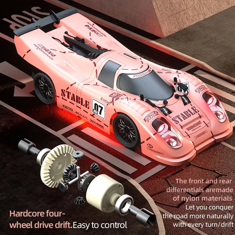 SCY 16307 1:16 40KM/H 4WD RC Car With LED Remote Control Cars High Speed Drift Monster Truck for Kids VS Wltoys 144001 Toys