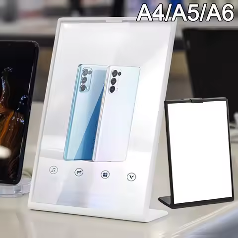 Acrylic Panel Wine Catalog Menu Display Stand Desktop Ornament A4 A5 A6 Table Card Sign Holder Transparent Idol Photocard Holder