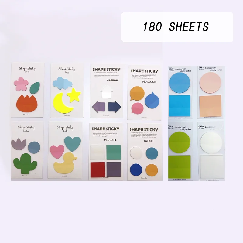 

KindFuny 1180 Sheets Notes Self-stick Notes Schedule Self Adhesive Memo Pad Sticky Notes Bookmark Planner Stickers