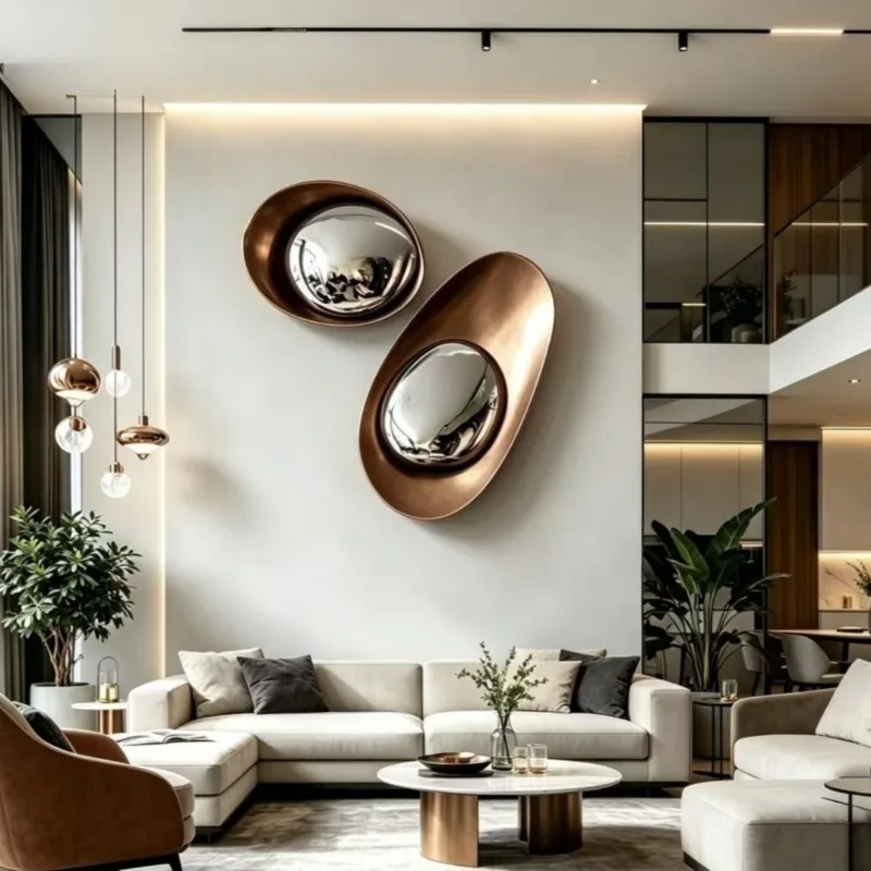 Stainless Steel Wall Decoration Waterdrop Shaped Walls Accents Luxury Creative Decoration for Wall Modern Nordic Room Decor