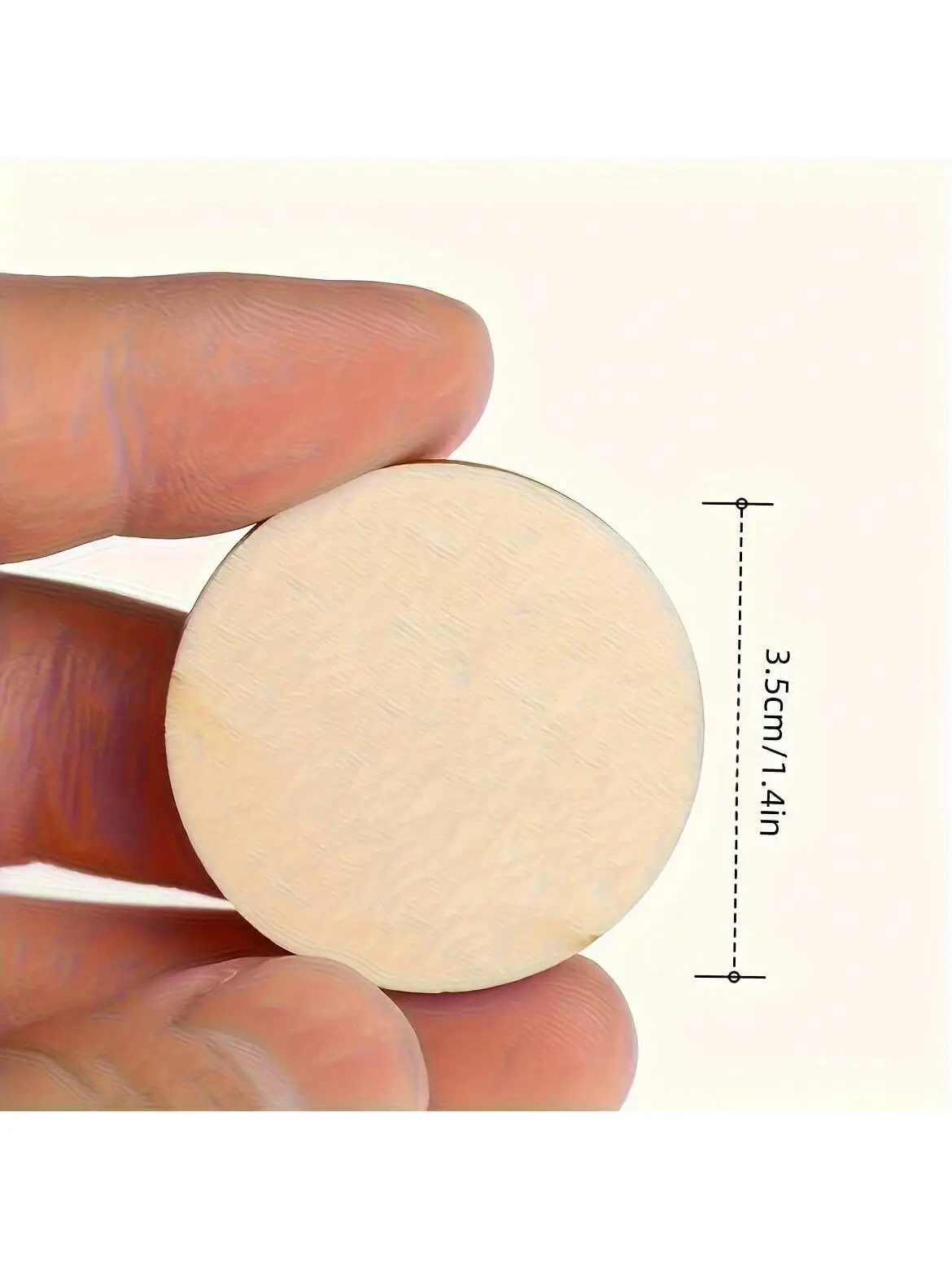 50 Unfinished Wooden Circles for Crafts, DIY Round Wooden Discs, 3.5 cm/1.4 inch for Art, Painting, Decorations, Decoration