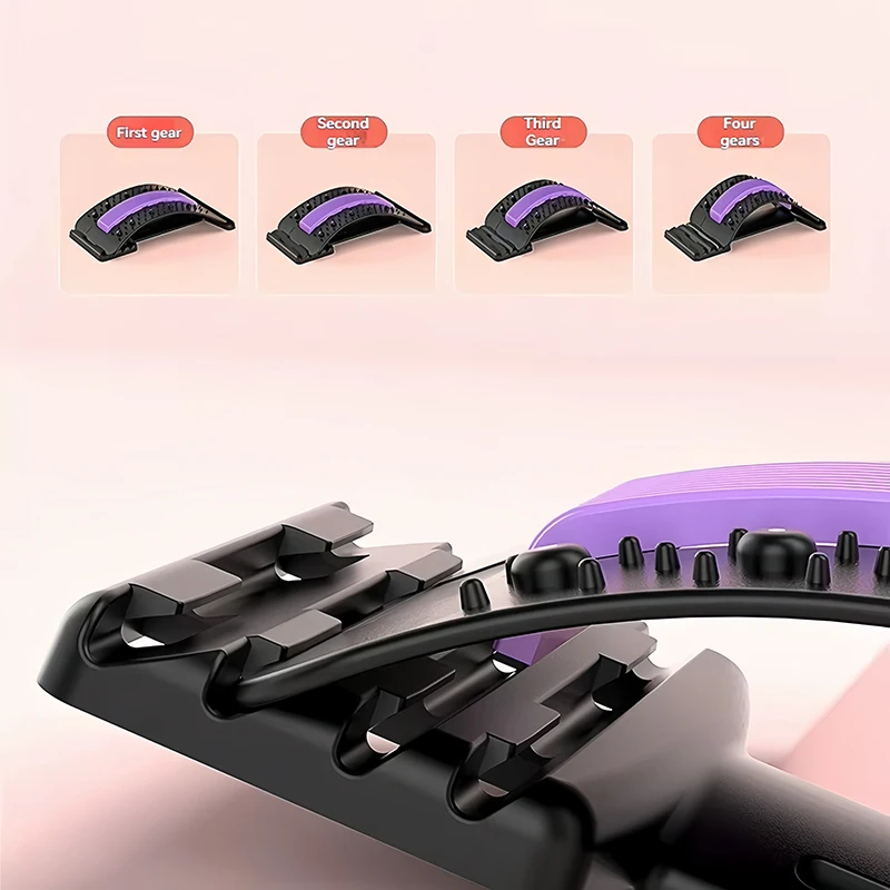 Multi-Level Adjustable Back Stretcher Lumbar Cervical Muscle Relax Stretcher Posture Massagerfor Waist Neck Spine Support  ﻿ view 4