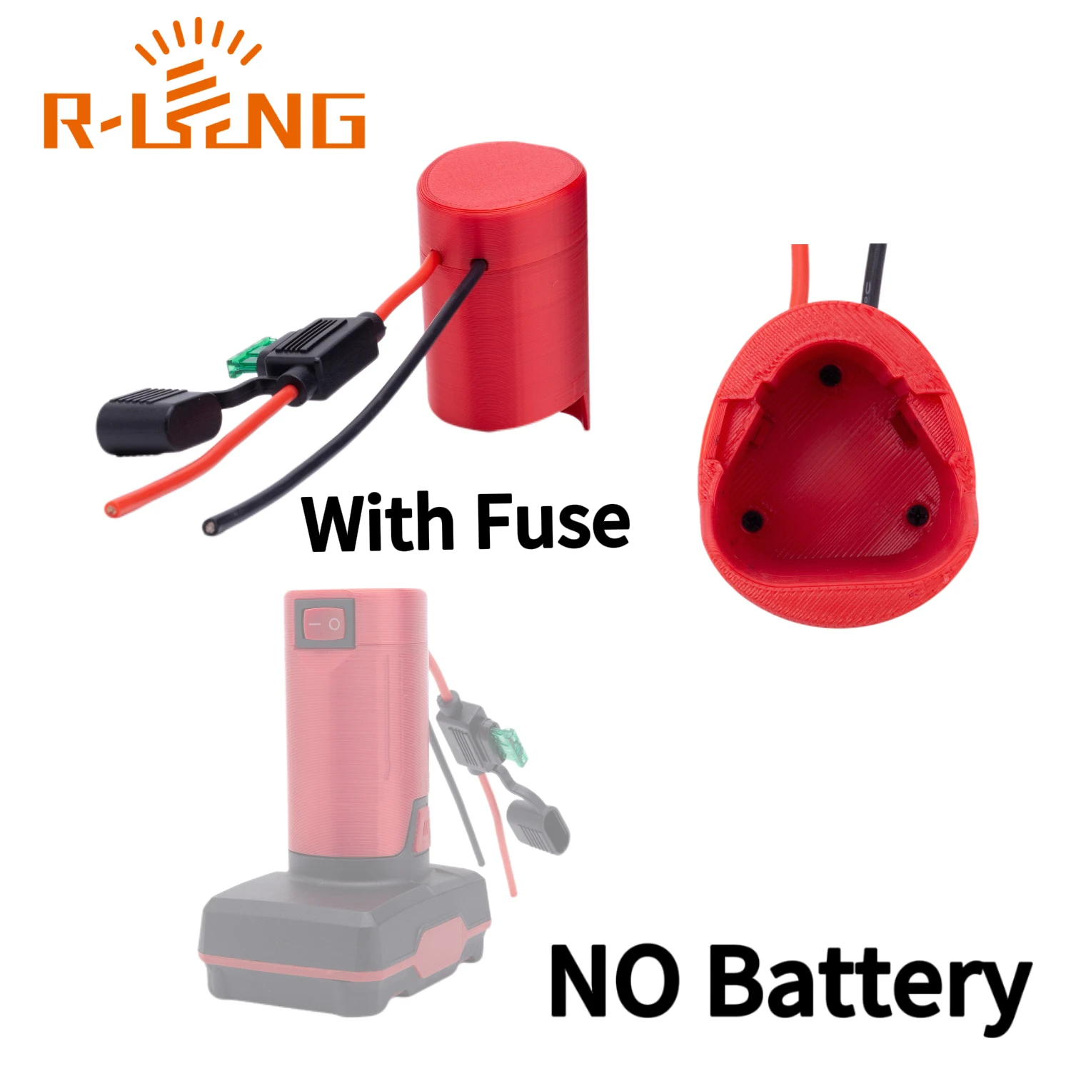 Für Lidl Parkside 12V Li-Ion Akku-Adapter Performancer Connector 14AWG DIY mit Sicherung für Foy Maschinen DIY-Adapter