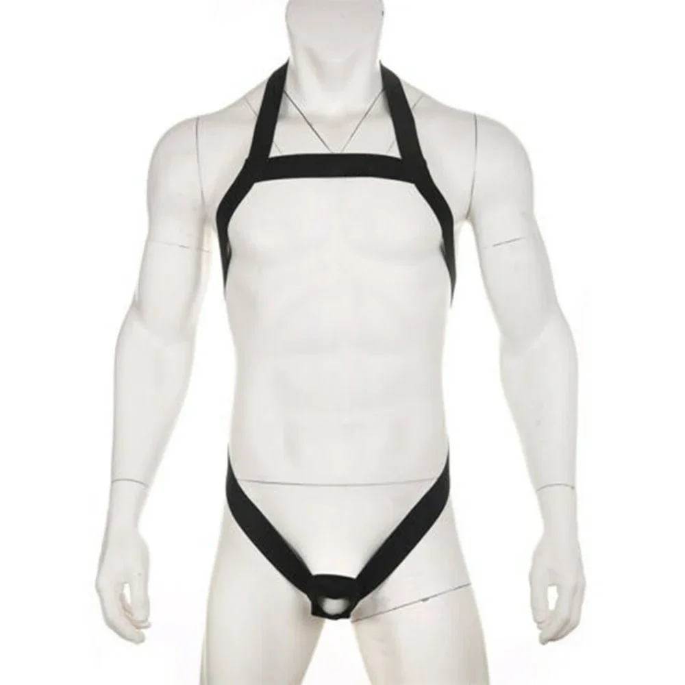 

Cosplay Underwear Costume Sexy Show Muscles Clubwear Full Body Straps Gay Harness Jockstrap Men Stretch Thongs Band Waist Belt