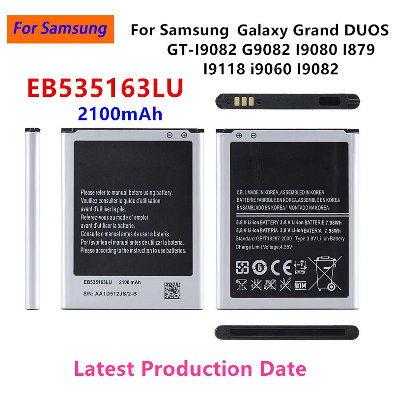 EB535163LU AB463446BU EB-BN750BBC B600BC EB-BG355BBE BG313BBE بطارية لأجهزة سامسونج غالاكسي جراند DUOS S4 i9023 Ace 4 #2