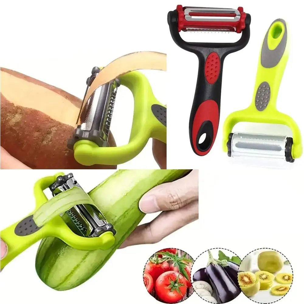 Multifunction Peeler Three in One 3 In 1 for Carrot Cucumber Stainless Steel Peeler for Melon Potato Durable