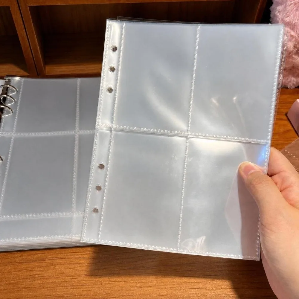 Polka Dot Piano Notizbuch aus PU-Leder, Loseblatt-Fotoalbum A5, Abnehmbarer Kpop-Idol-Fotokartenhalter, Fotokarten-Zubehör – Detail 4