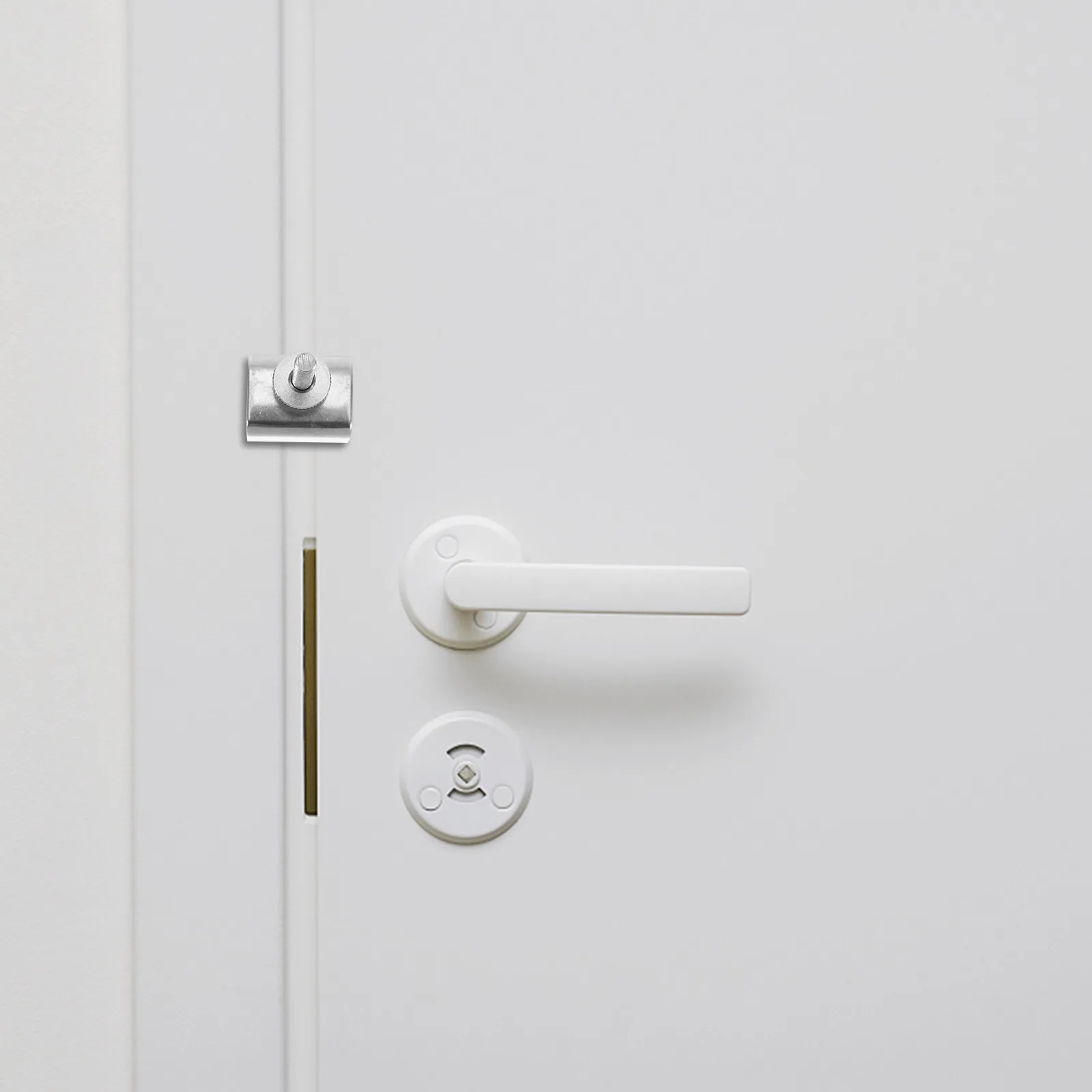 

2Pcs Compact Lightweight Stainless Steel Portable Door Lock Travel Security Device for Hotel Room Home Dormitory Safety Lock