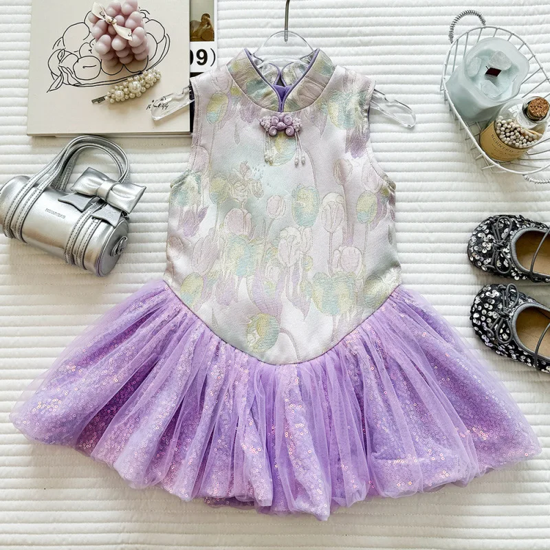 

Kids Summer Dress New style sweet kids toddler dress summer thin cute baby girls children