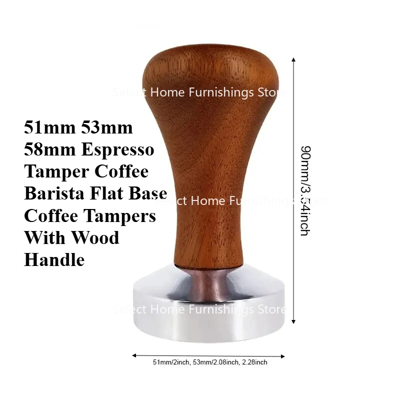 

Suitable for 5153mm 58mm Coffee Maker with Flat Wooden Handle