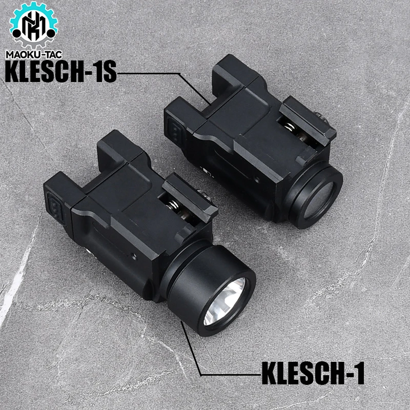 WADSN Airsoft Zenitoc KLESCH Pistol Flashlight Klesch-1 Klesch-1S Metal LED Weapon Light For Glock Gun Lamp Hunting Accessories