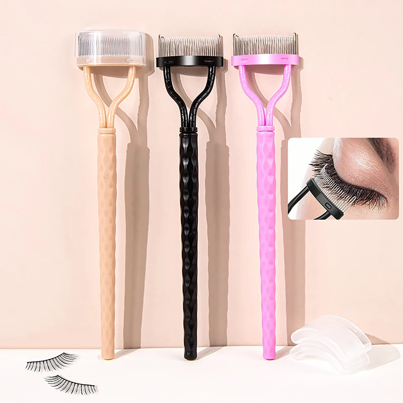 Wimpern Separator Metall Zähne Gerade Wimpern Curler Schönheit Make-Up Edelstahl Wimpern Pinsel Kamm Mascara Curl Make-Up-Tool