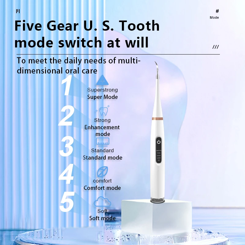 DZK Electric Teeth Whitening Calculus Scaler Plaque Removal High Frequency Sonic Teeth Cleaner