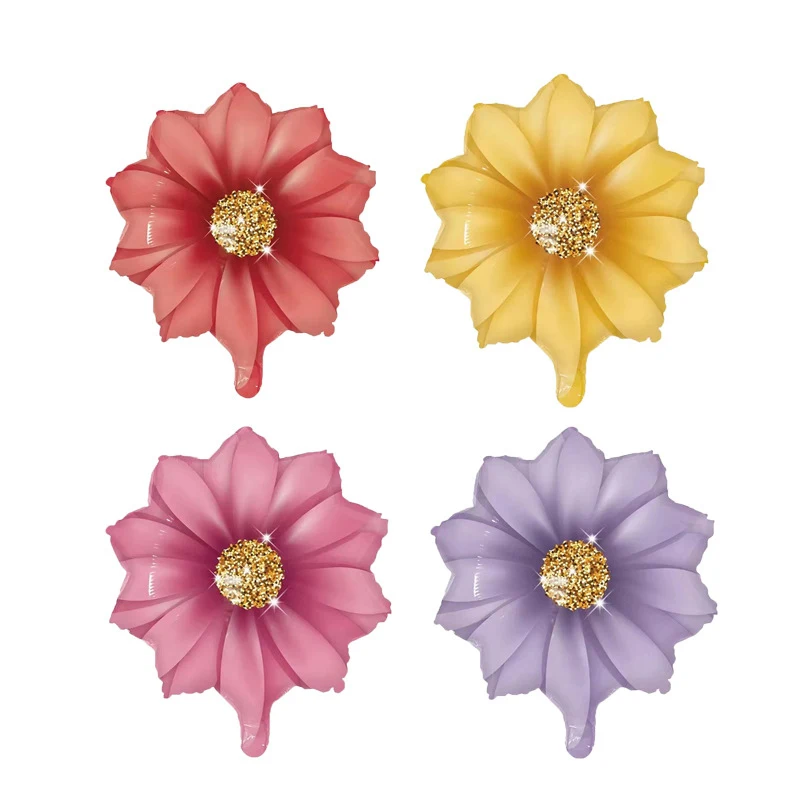 Kwiat balon foliowy stokrotka słonecznik róża kwiat różne kwiaty balony ślub urodziny dekoracja walentynkowa