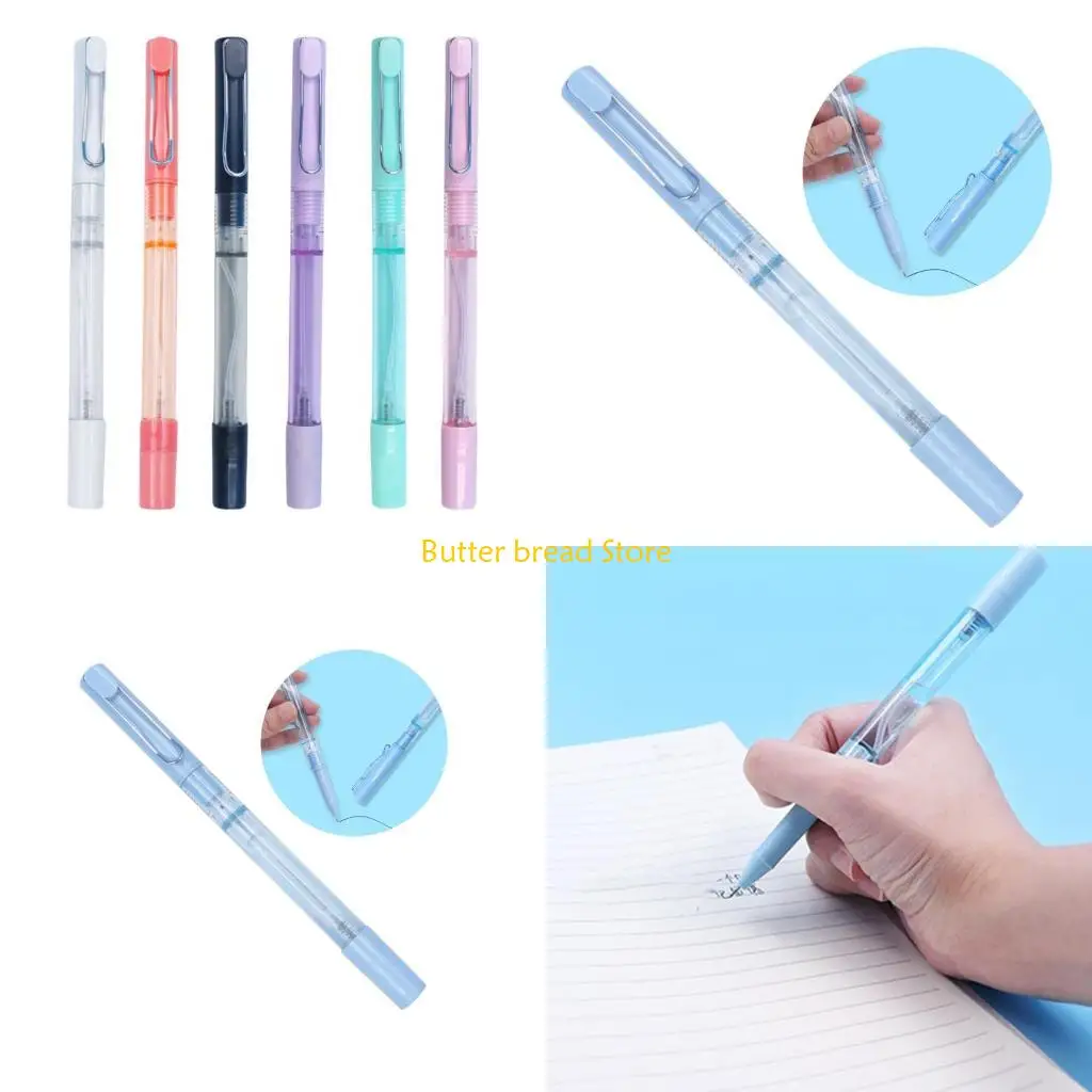 W89C 6 pièces vaporisateurs stylo neutre stylo cadeau stylo à encre Gel 0.5mm bouteille rechargeable pompe pulvérisateur stylo