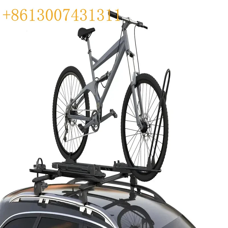 Factory Roof Bike Rack, 5.9KG Lightweight, Steel Pipes & Aluminum Profiles & Reinforced PA & Stainless Steel Construction