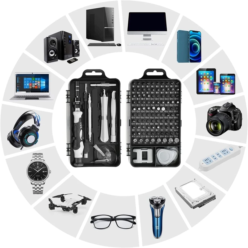 115 In 1Screwdriver Set Professional Magnetic Repair Tool Kit For Phone, Computer, Watch, Laptop, , Game Console