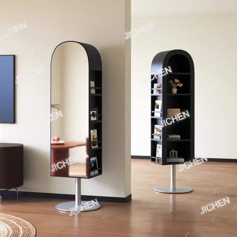 

JC Роскошный книжный шкаф, зеркало, вращающаяся туалетная стойка, напольное зеркало, многофункциональное зеркало в полный рост, украшения для дома Espejo