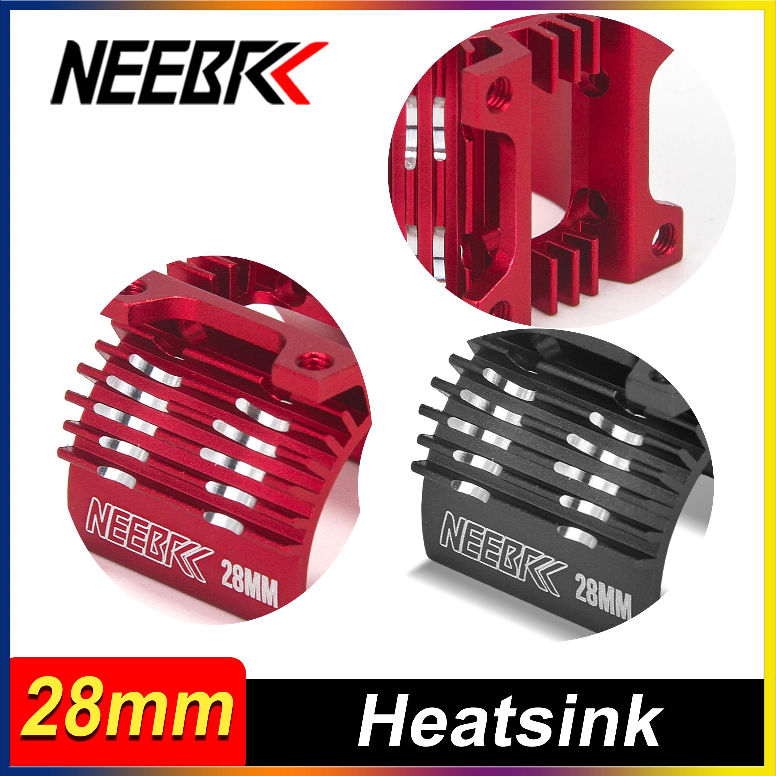 NEBBRC 28mm Motor Heatink Radiator for 1/12 1/14 1/16 RC Car Racing Boat 2830 2838 2847 WLtoys XRT Model DIY Toy Accessories