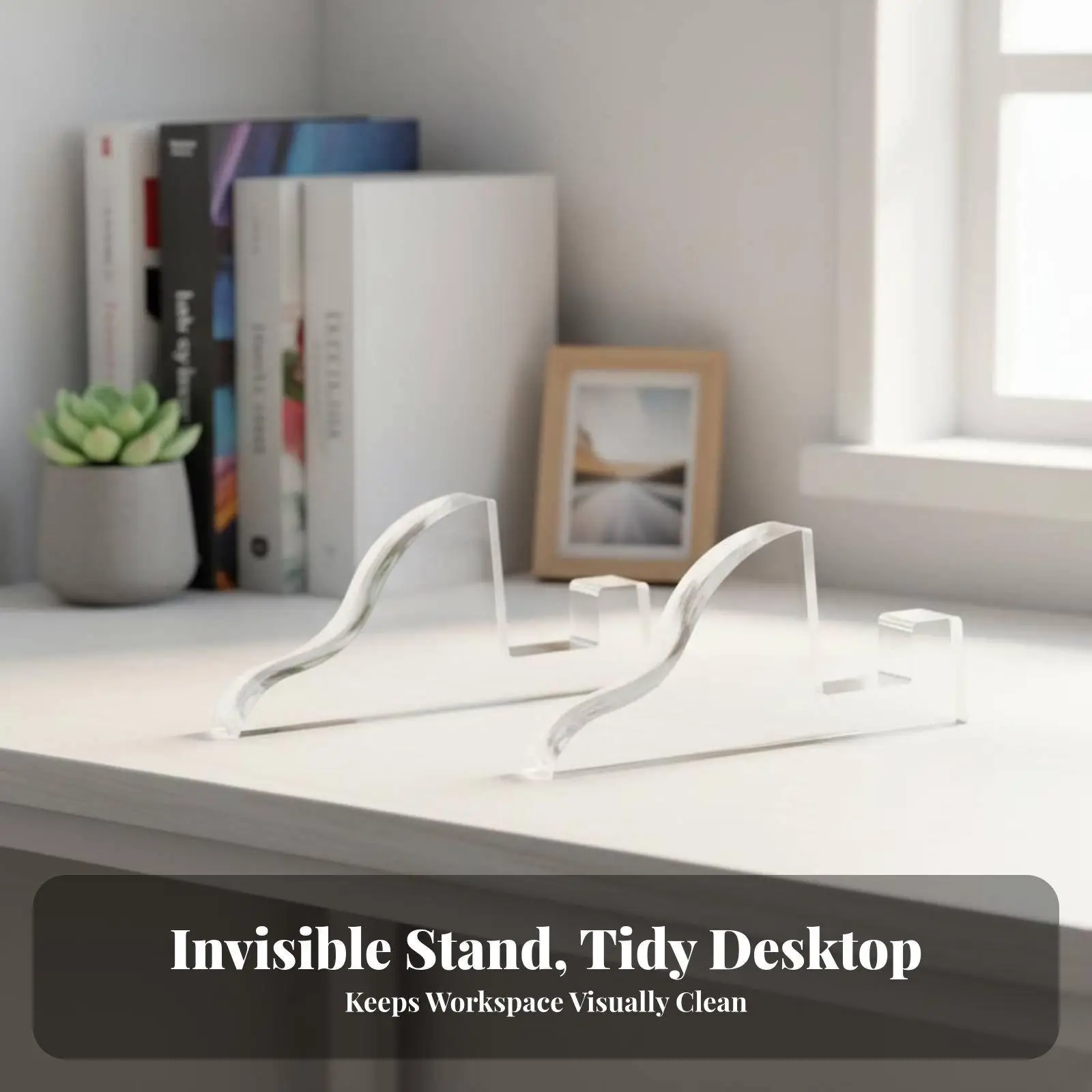 Acrylic Photo Frame Clear Acrylic Display Stand Versatile Easel Holder for Photos Documents Retail Showcase