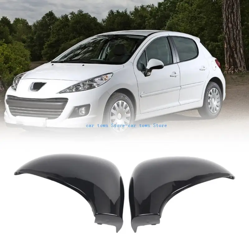 

RXJE 9680194877 9680194977 for 207 2006-2013 Car Side Mirror Case Cover Housing Replacement Automotive Accessories
