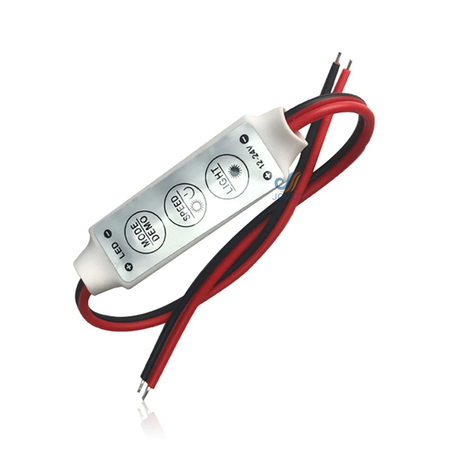 

1pc DC5-24v 12V 24v 72W Mini Controller 3 Keys Single RGB Color Dimmer Monochromatic For 5050 Strip Modules