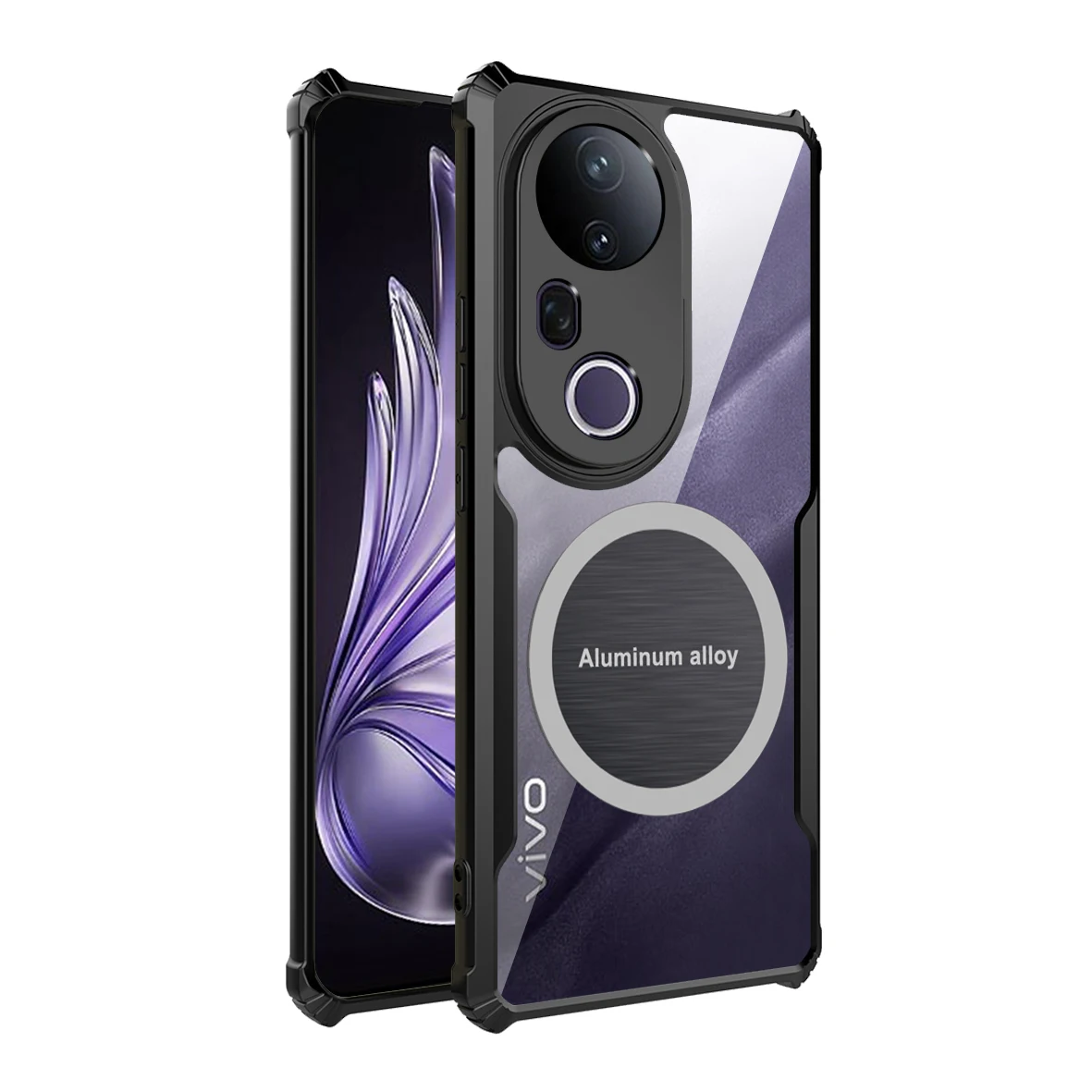 

Casing For For Vivo V50 V40 V30 Pro V40e V30e V40SE V30SE V40 V30 Lite Car Magnetic Sheet Clear Heat Dissipation Case