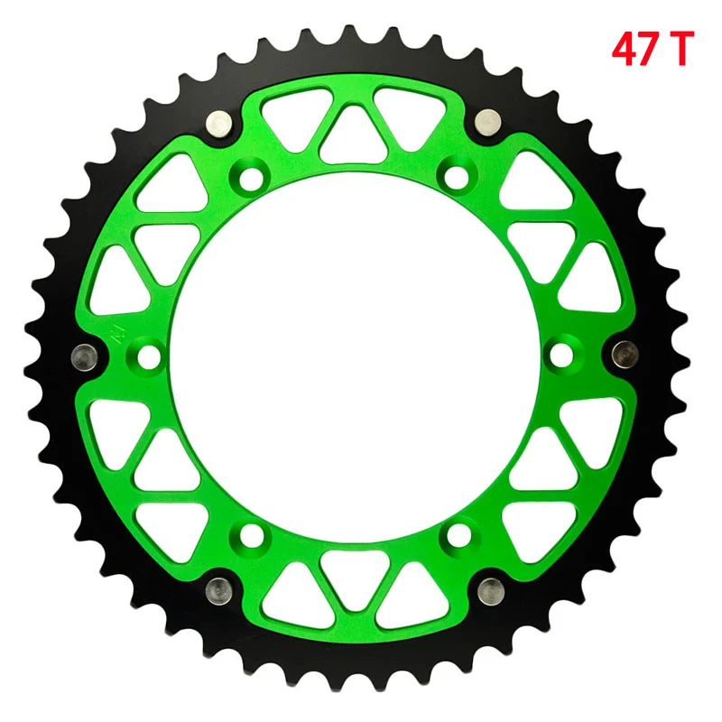 520 45T~52T Motorcycle Rear Sprocket For KAWASAKI KLX450R KLX250 KXF250 KLX250S KLX300R KX250 KX450F KDX200 KX500 KDX250 KX125