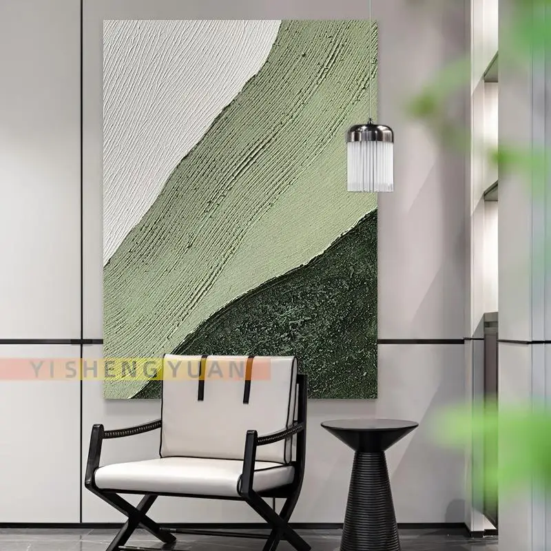 

Palette Painting Thick Acrylic Texture Abstract Canvas Picture Light Luxury Minimalist 100% Hand-painted Art Room Wall Unframed